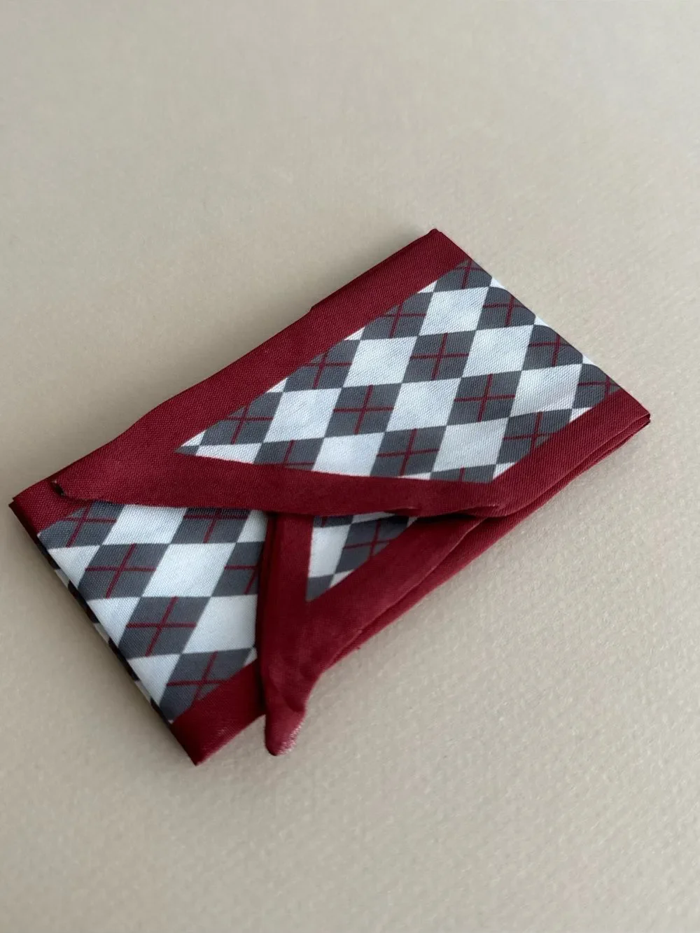 Classic Argyle Print Scarf M1613